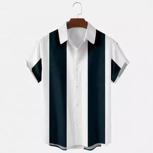 Chemise décontractée pour homme à imprimé floral hawaïen pour les loisirs d'été, les vacances et la plage - Product Image 3