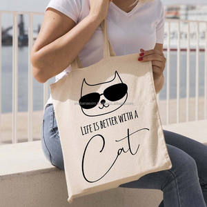 Cotton Canvas Tote Custom Logo <b>Foldable</b> Heavy Duty Grocery <b>Bag</b> With Zipper Reusable Handled <b>Shopping</b> <b>Bags</b> for Gifts - Product Image 6