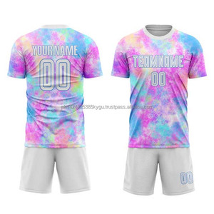 Conjuntos de Camisetas y Pantalones Cortos de Fútbol de Alta Calidad, Ligeros, 100% Poliéster, con Logotipo del Equipo Personalizado, Colores y Tallas, Impresión Digital, Unisex, para Adultos - Product Image 1