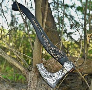 Hacha de Acero STEEL CRAFT INTERNATIONAL con Hoja de Acero con Alto Contenido de Carbono, Mango de Madera, 20 Pulgadas de Longitud Total, Grado DIY, Personalización ODM - Product Image 3