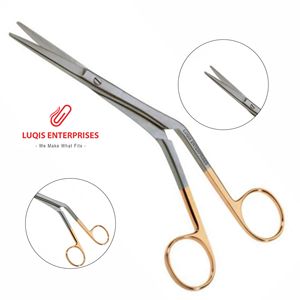 Ciseaux Tebbetts en carbure de tungstène, instrument chirurgical dentelé angulaire, outil de coupe de précision, équipement médical réutilisable - Product Image 1