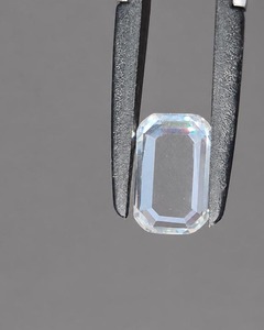 5.72 CTS White Moissanite Portrait Cut Emerald Shape|10*16 MM Loose <b>Stone</b> Gemstone for Custom Jewellery - Product Image 3