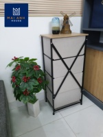 MA33 petite armoire de rangement pliable en tissu pour bijoux cosmétiques, OEM, prix d'usine personnalisé, stockage et organisation à domicile