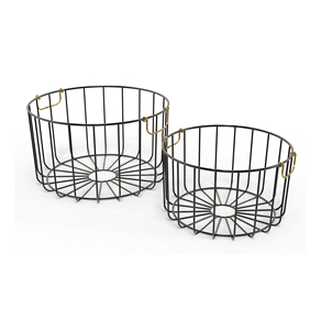 Iron <b>Wire</b> <b>Storage</b> <b>Basket</b> Circle Shape Multi-Purpose Neatening Organizer - Product Image 4