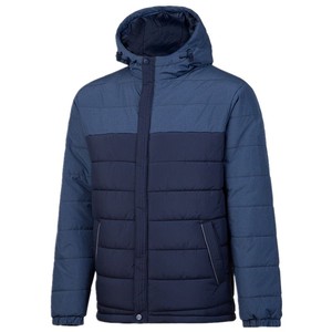 Manteau d'hiver pour homme à capuche coupe-vent avec poches, veste matelassée en duvet, design tendance, grande taille, vêtements chauds et épais pour homme - Product Image 1