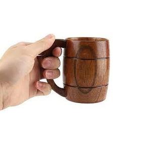 Mug en bois à prix abordable, fait main, design optimal, tasse en bois naturel de qualité supérieure, nouveau look, logo personnalisé - Product Image 2