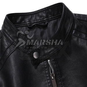 2026 Solid Color Latest Design <b>Men</b> <b>Leather</b> <b>Jacket</b> Streetwear New Fashion Windproof <b>Men</b> <b>Leather</b> Winter <b>Jacket</b> - Product Image 3
