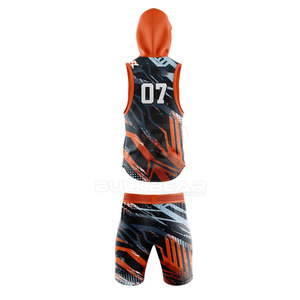 Camiseta y Pantalones Cortos de Fútbol Americano de Poliéster Transpirable para Jugadores Profesionales, Ideales para Partidos y Prácticas Diarias - Product Image 2