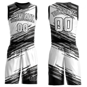 Ensemble d'uniformes de basketball personnalisés pour hommes : maillot et short, tenue d'équipe, impression par sublimation, séchage rapide, respirant, vêtements de sport OEM - Product Image 1
