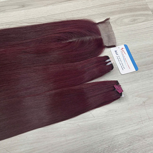 Super Promotion 2025 – Extensions de Cheveux Humains Vietnamiens Thanh Hair Double Drawn, Lisses Comme des Baguettes, Tissage Double à la Machine, Teints, Vente en Gros - Product Image 4