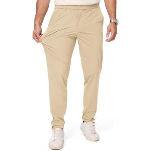 2025 hommes décontracté à séchage rapide léger pantalon de Golf taille élastique fermeture éclair poches résistant à l'eau respirant pour l'extérieur - Product Image 4