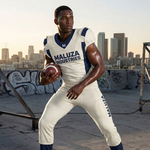 Ensemble d'uniformes de football américain personnalisés, maillot et pantalon de football sublimés, vêtements d'équipe respirants, USA Europe MALUZAINDUSTRIES - Product Image 6