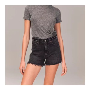 Women's High Waist Skinny Fit <b>Denim</b> Jeans Shorts Custom <b>Stretch</b> Casual Y2K Streetwear Summer OEM ODM Private Label - Product Image 3