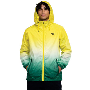 Chaqueta cortavientos de nailon con capucha y degradado, de alta calidad, para hombre, impermeable, para ciclismo, entrenamiento al aire libre. - Product Image 2