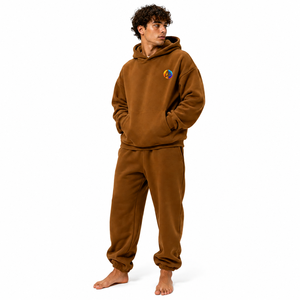 Traje de lana extragrande para hombre, hecho de material de lana cálido, cómodo, de ajuste holgado, tacto suave y calor acogedor para uso casual. - Product Image 1