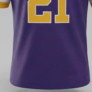 Camisetas de Fútbol Americano Sublimadas Personalizadas de Alta Calidad, Manga Corta, Transpirables, de Secado Rápido, Ropa Deportiva Personalizable - Product Image 5