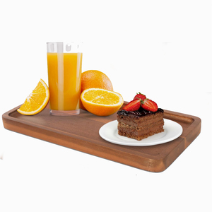 ชุดถาดไม้อะคาเซียธรรมชาติ2ถาดถาดถาดเสิร์ฟอาหารสี่เหลี่ยมดีไซน์หรูหราบอร์ดไม้ขนาดเล็กสำหรับใส่ชีสขนมหวาน - Product Image 5