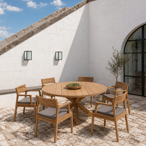 Premium Indonesia Teak <b>Wood</b> Outdoor <b>Table</b> All Weather Garden Patio Rectangle <b>Dining</b> <b>Table</b> Wooden Furniture for Villa - Tiro - Product Image 1