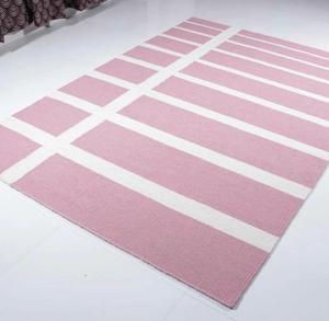 Durable Stripe Design Outdoor Hand Woven Polypropylene Rug PET Flat <b>Weave</b> Technique Custom Pattern Stain Resistant Eco Friendly - Product Image 2