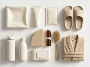 Kit de Artículos de Aseo Desechables de Lujo para Huéspedes de Hotel, Incluye Cepillo de Dientes, Peine, Jabón, Gorro de Ducha, Pantuflas y Set de Artículos de Aseo - Product Image 2