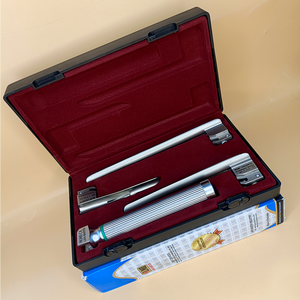 LAPA-737840-5-3 ชุดเครื่องมือส่องกล่องเสียงมิลเลอร์ไฟเบอร์ออปติก 3 ใบมีด 1-2-3 พร้อมด้ามจับสำหรับเด็ก คุณภาพพรีเมียม ใบมีดสแตนเลสแบบใช้ซ้ำได้ - Product Image 4