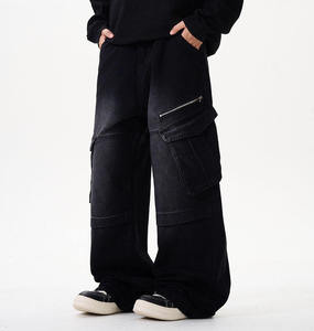 Pantalones Vaqueros Anchos de Mezclilla para Hombre, Diseño Unisex, Estilo Hip Hop, Bordados, Lavables, de Alta Calidad, la Mejor Moda Urbana - Product Image 2