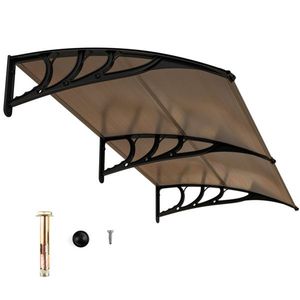 Outdoor Overhang Awning for Sun Rain Snow & Wind Protection-Durable PC Embossed Sun Sheets - Product Image 2