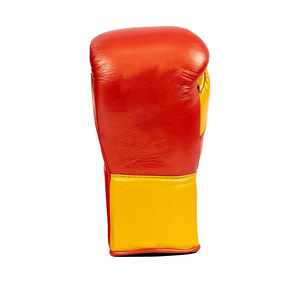 <b>Green</b> Red Leather Boxing Gloves <b>Lace</b>-Up Full Finger Adult Training Gear Breathable Gloves Custom Professional Competition Glove - Product Image 6