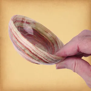 Bol en onyx, un article de décoration traditionnel mondial, couramment utilisé dans la vente en gros, au détail et dans la décoration intérieure de luxe, prix de gros. - Product Image 5