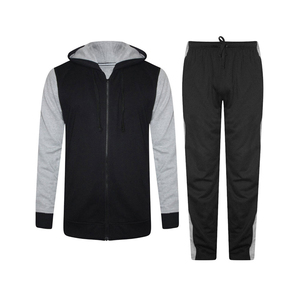 Men Winter Outdoor Hooded Solid Tracksuit Custom Color Multi-Purpose Cotton <b>Polyester</b> Zipper Casual Street Wear <b>Joggers</b> - Product Image 4