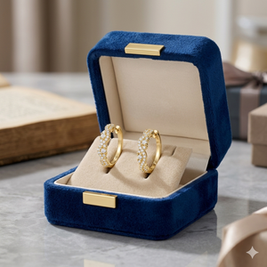 Trendy Fashion 925 <b>Silver</b> Gold Plated Minimalist Pave <b>Set</b> Moissanite Zig-Zag Shaped Huggie Hoop Bridesmaid <b>Studs</b> <b>Earrings</b> Women - Product Image 2