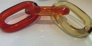 ห่วงโซ่เรซินใสขนาดใหญ่สีสันสดใสสำหรับตกแต่งแขวนผนังโครงการ DIY อุปกรณ์แบ่งห้องและม่าน - Product Image 5
