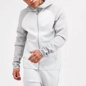 Ventes en gros de sweats à capuche en coton de haute qualité pour hommes, avec logo personnalisé imprimé, pour le sport et la gym, entièrement zippés - Product Image 2