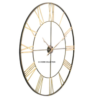 Horloge murale hexagonale en métal doré, design moderne, horloge décorative pour bureau, salon, chambre et décoration de mariage