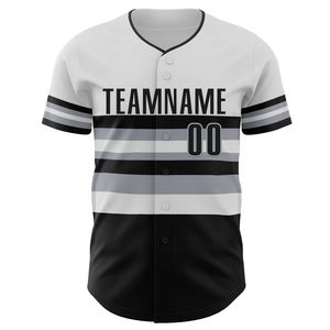 Maillot de baseball personnalisé pour homme, manches courtes, boutons sur le devant, nom de l'équipe 00, imprimé par transfert thermique, évacuation de l'humidité, polyester 220g, athlétique - Product Image 3