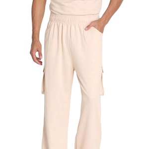 Unisex 100% Cotton Fabric Men's jogger Pants Customize Solid Beige Color Elastic Waist Oversize Wear Joggers Pants MADE BY HS - Product Image 1