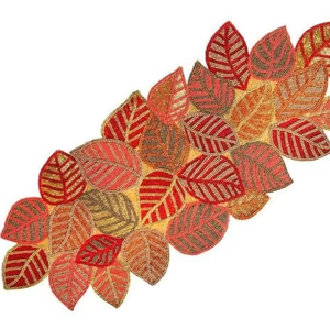 Chemin de table en perles inspiré de l'été, au look artisanal élégant, style bohème luxueux, pour la décoration de salle à manger - Product Image 1