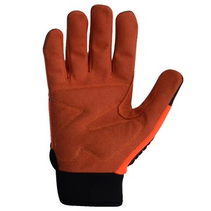 Heavy Duty Industry Mechanic Rigger Cuero Antidesgaste Resistente a perforaciones Trabajo Seguridad Tpr Guantes de alto impacto con logotipo personalizado - Product Image 2