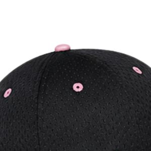 Gorra de malla bordada Flexfit, color negro, gorra de béisbol a la moda, ajustable, informal, transpirable, para exteriores, elegante - Product Image 4