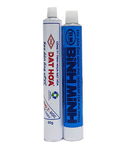 Premium Quality Aluminum <b>Glue</b> Tube 16-32mm Diameter Flat Shape Custom Logo Modern Collapsible Eco-Friendly Metal Packaging - Product Image 3