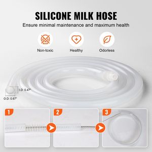 Mungitrice per mucche elettrica a pressione regolabile 6.6 Gal/25 L secchio in acciaio inox per uso alimentare tubi per tazze in Silicone automatico - Product Image 5