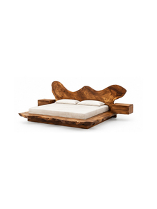 Base de Cama de Madera Maciza, Diseño Moderno y Minimalista, Acabado Natural Duradero, Muebles de Dormitorio para Hogar y Hotel - Product Image 3