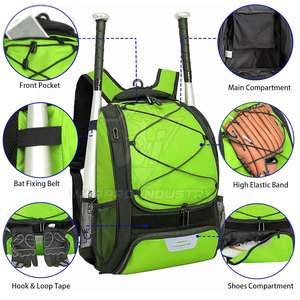 Bolsa de Béisbol Premium para Equipos Deportivos, Ligera y Resistente, con Múltiples Secciones y Fácil Manejo - Product Image 5