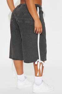 Shorts en jean décontractés pour homme, coupe ample, taille élastique, respirants, écologiques, longueur genou - Product Image 6