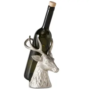 Support à Bouteille de Vin en Métal Fait Main de Qualité Supérieure pour Cuisine et Bar – Fabrication Artisanale - Product Image 1