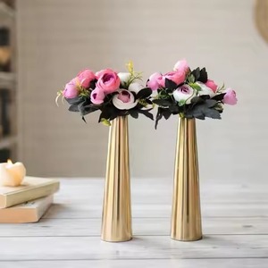 Handmade Decorative Metal Flower Vase Stylish Floral Vase For <b>Table</b> Centerpiece Home Interior Decor - Product Image 5