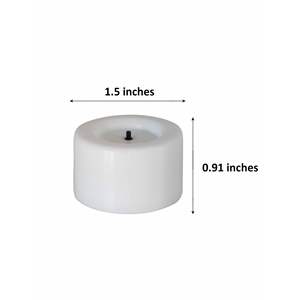 3 paquetes de velas LED sin llama blancas sin perfume 4,60 \ "0,18 LB velas - Product Image 5