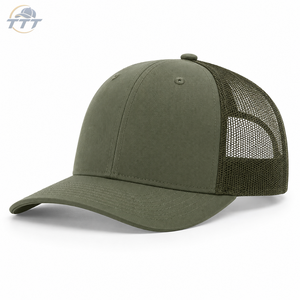 Gorra Trucker Personalizada de 6 Paneles Marrón y Blanca al por Mayor, Gorra Snapback de Malla con Logotipo Bordado en Blanco - Product Image 2