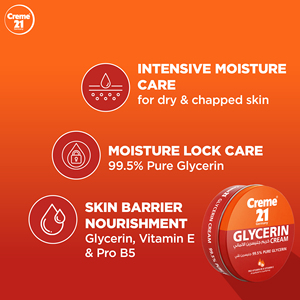 Crème 21 Glycérine 250ml Crème réparatrice pour la peau Soin hydratant pour peaux sèches et sensibles - Product Image 3