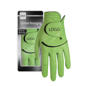 Vantrex Industries Gants de golf vert et blanc en cuir Cabretta, doigts complets, respirants, antidérapants, fermeture à pression, pour femmes - Product Image 6